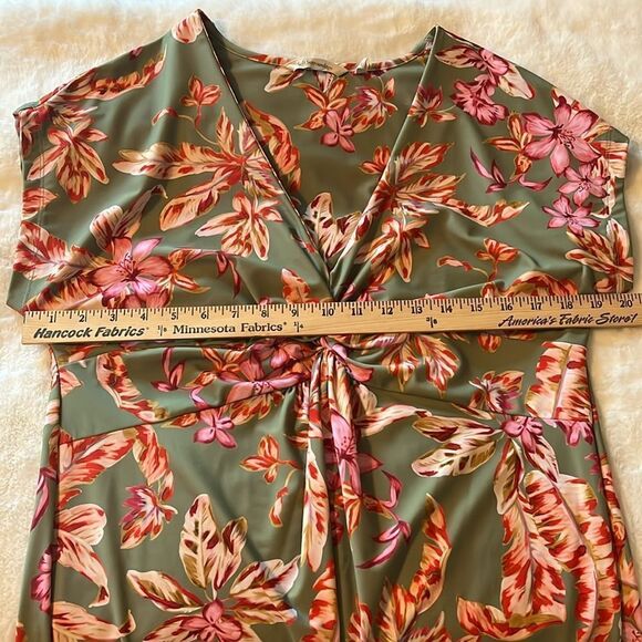Soft Surroundings Floral Swim Dress Coverup Tropical Size Medium - Picture 11 of 13